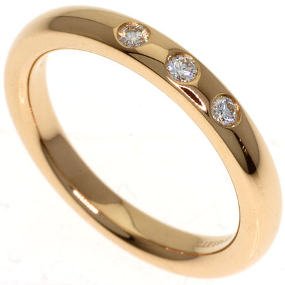 TIFFANY&Co. Stacking band 3P Diamond Ring K18 Yellow Gold Ladies [Used]