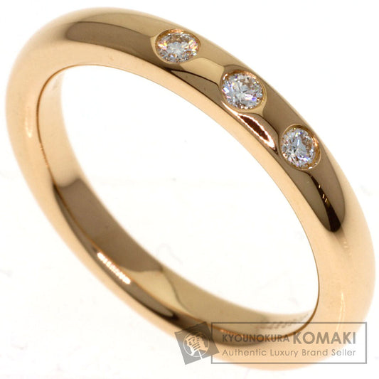 TIFFANY&Co. Stacking band 3P Diamond Ring K18 Yellow Gold Ladies [Used]