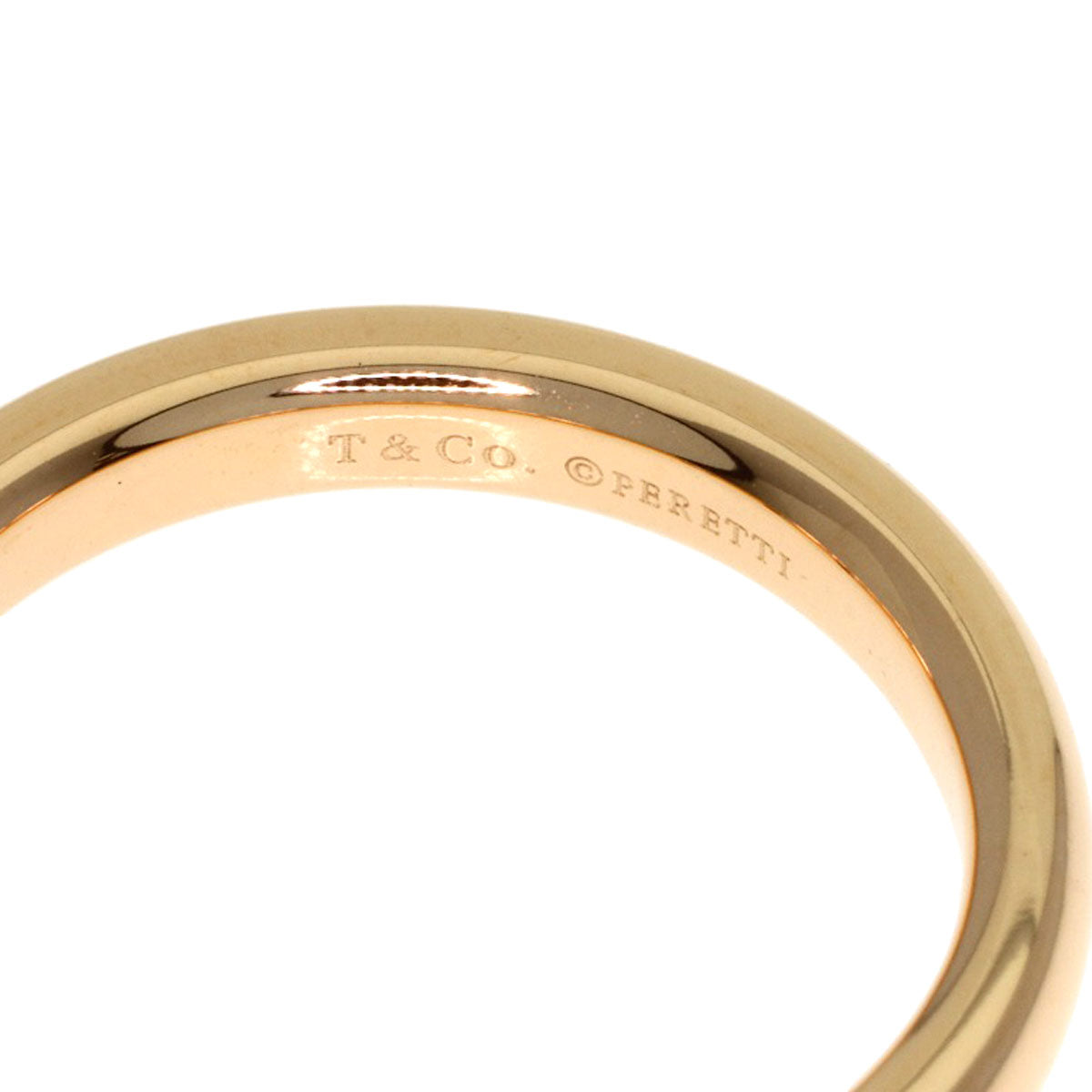 TIFFANY&Co. Stacking band 3P Diamond Ring K18 Yellow Gold Ladies [Used]