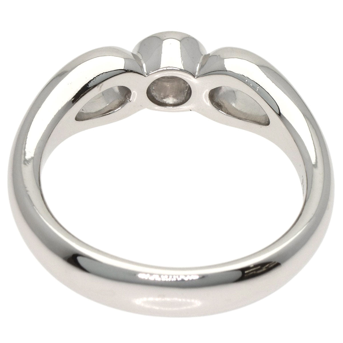 TIFFANY&Co. Double Open Teardrop Diamond Ring Platinum PT950 Ladies [Used]