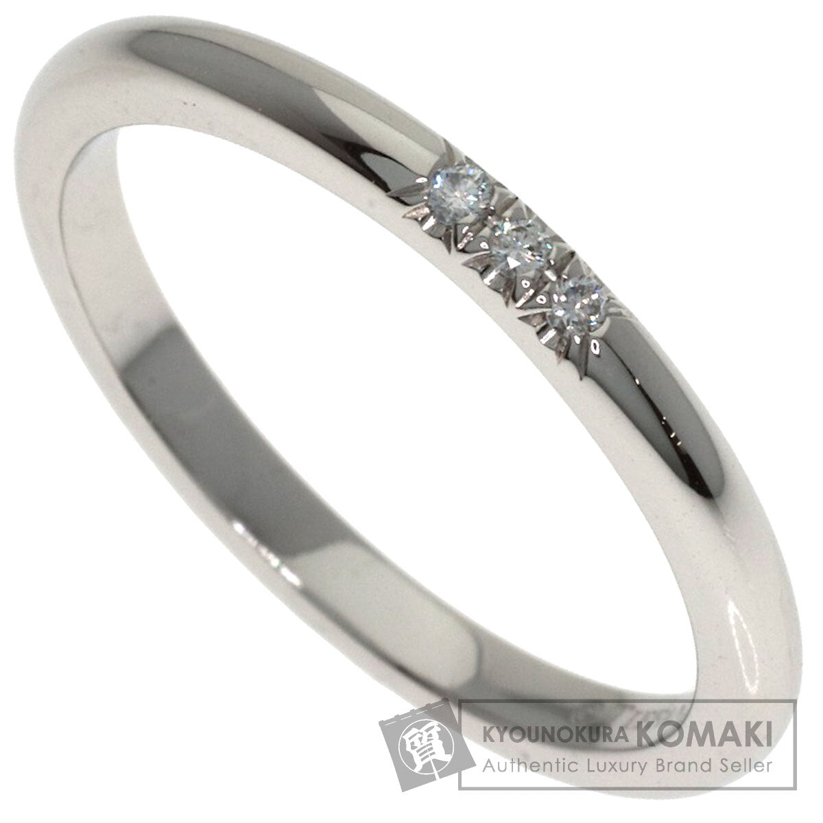 TIFFANY&Co. Forever 3P Diamond Ring Platinum PT950 Ladies [Used]