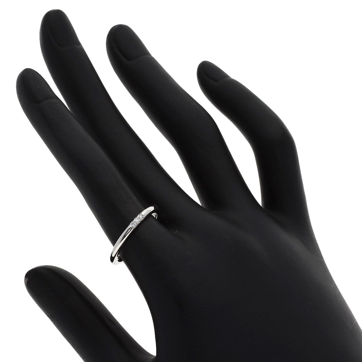 TIFFANY&Co. Forever 3P Diamond Ring Platinum PT950 Ladies [Used]