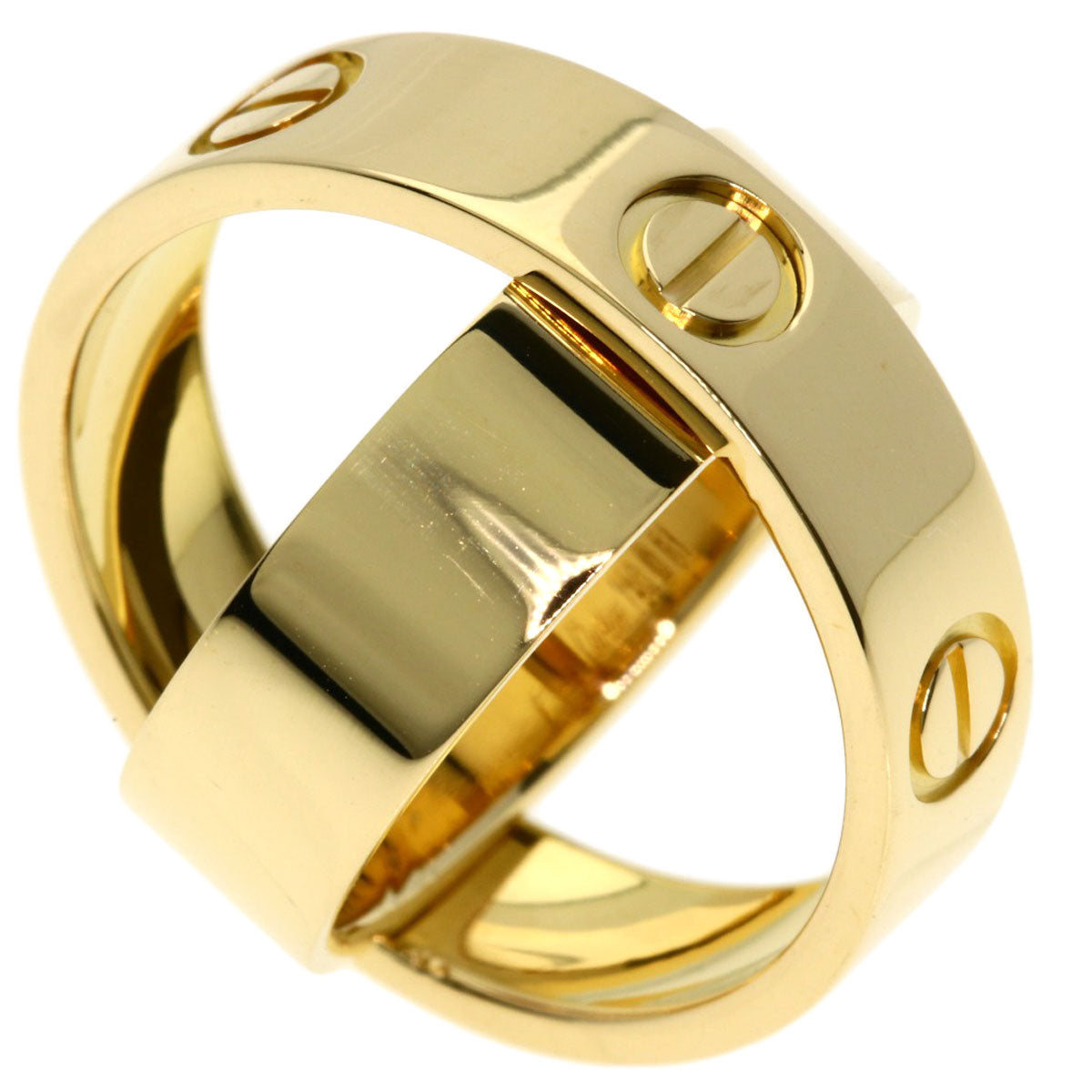 CARTIER Secret love ring # 51 Ring K18 Yellow Gold Ladies [Used]