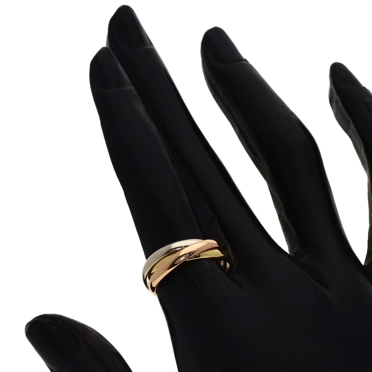 CARTIER Trinity SM #50 Ring K18 Yellow Gold K18 White GoldLadies [Used]