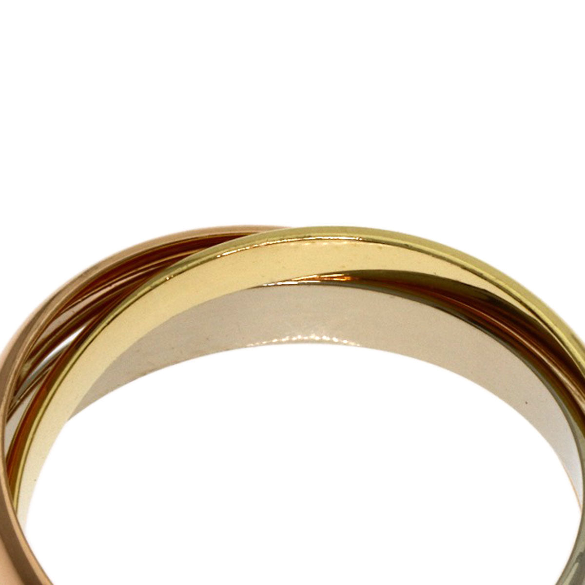 CARTIER Trinity SM #50 Ring K18 Yellow Gold K18 White GoldLadies [Used]