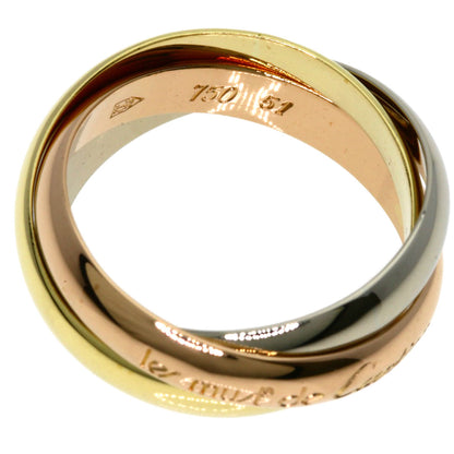 CARTIER Trinity #51 Ring K18 Yellow Gold K18 White GoldLadies [Used]