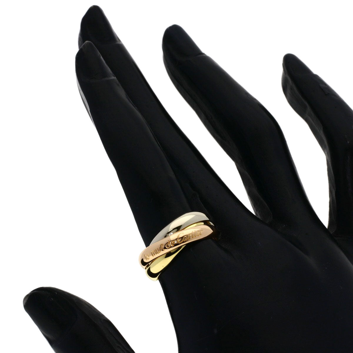 CARTIER Trinity #51 Ring K18 Yellow Gold K18 White GoldLadies [Used]