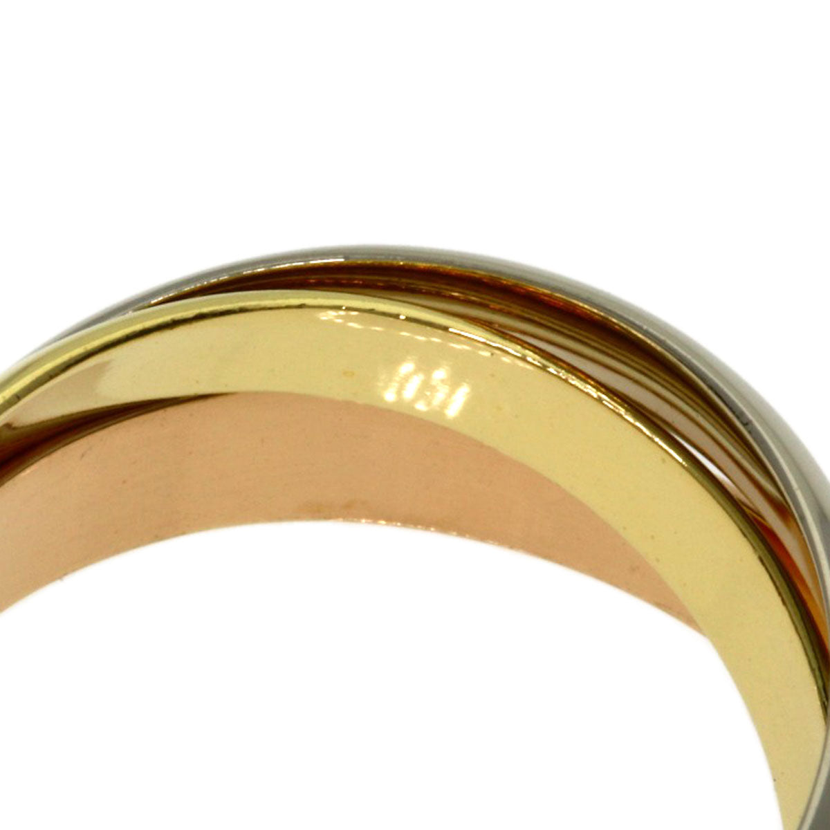 CARTIER Trinity #51 Ring K18 Yellow Gold K18 White GoldLadies [Used]