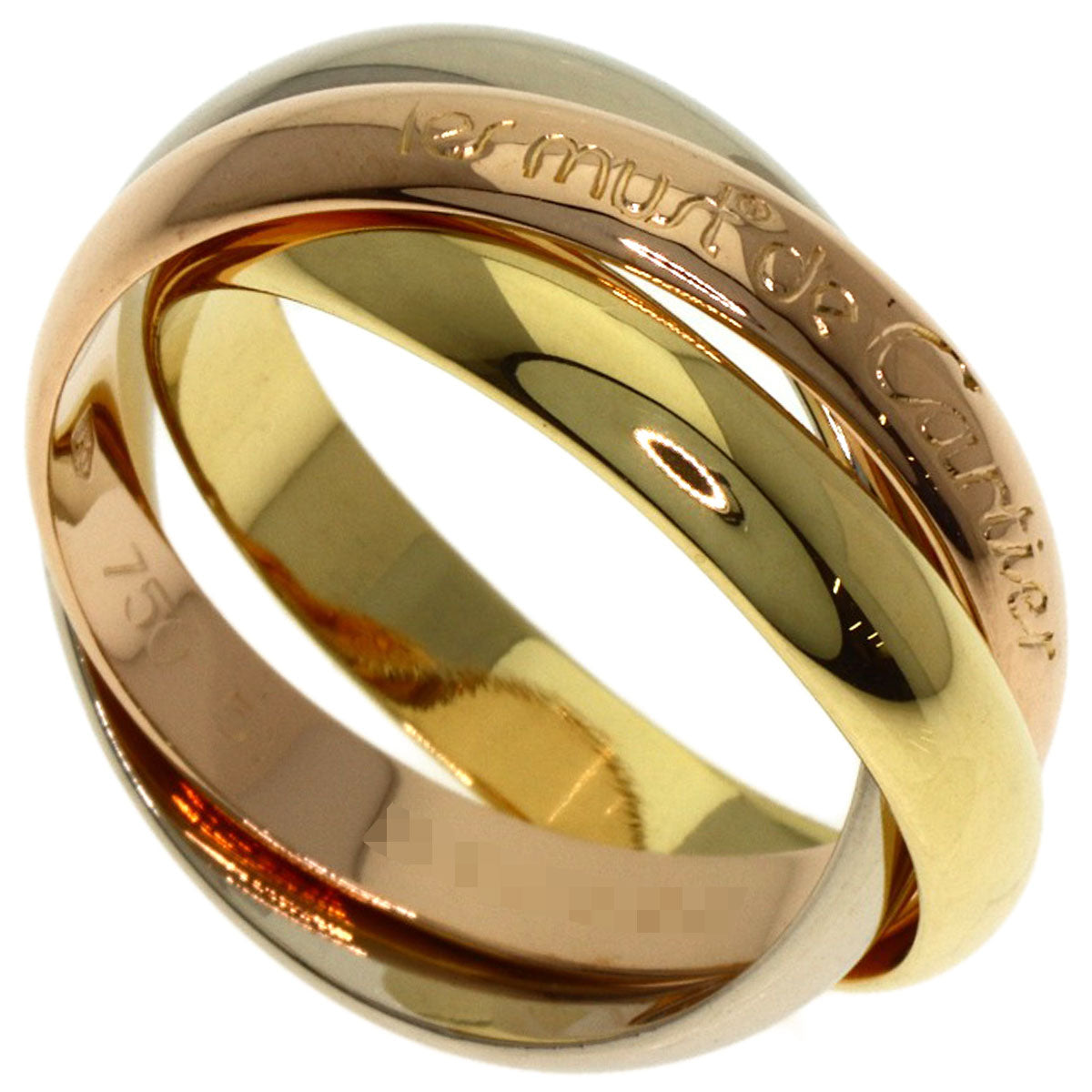 CARTIER Trinity #51 Ring K18 Yellow Gold K18 White GoldLadies [Used]