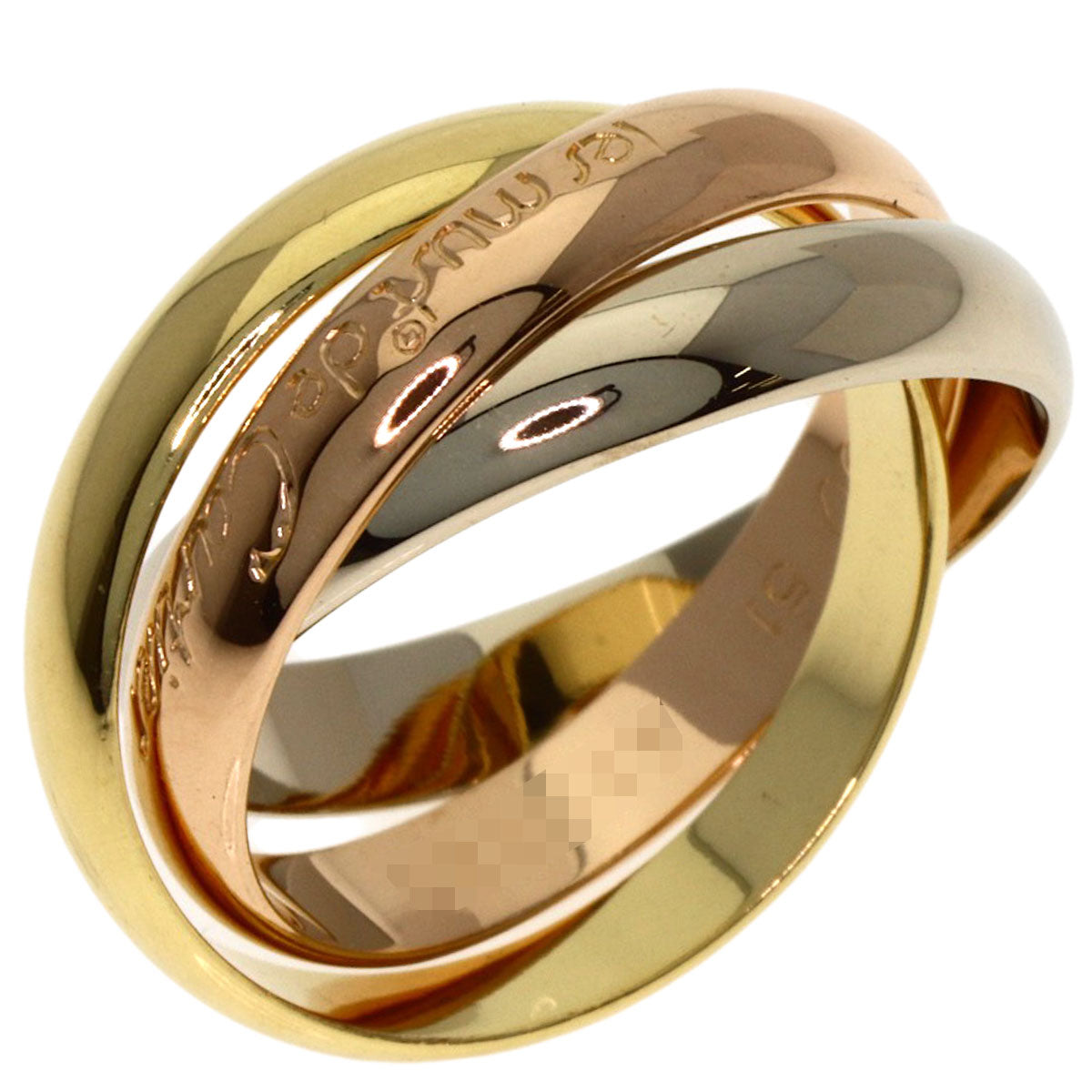 CARTIER Trinity #51 Ring K18 Yellow Gold K18 White GoldLadies [Used]