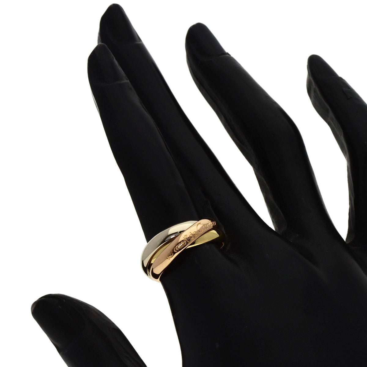 CARTIER Trinity #51 Ring K18 Yellow Gold K18 White GoldLadies [Used]
