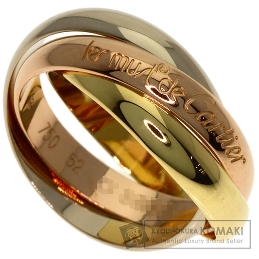CARTIER Trinity #52 Ring K18 Yellow Gold K18 White GoldLadies [Used]