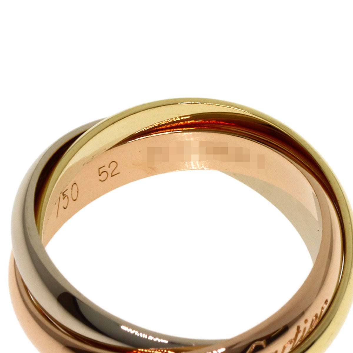CARTIER Trinity #52 Ring K18 Yellow Gold K18 White GoldLadies [Used]