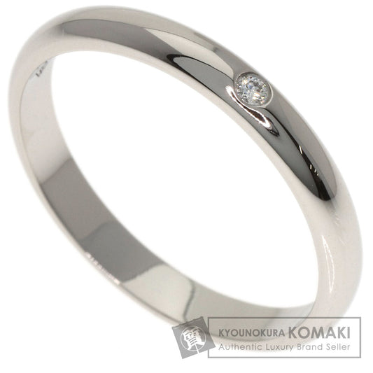CARTIER Wedding 1P Diamond #52 Ring Platinum PT950 Ladies [Used]