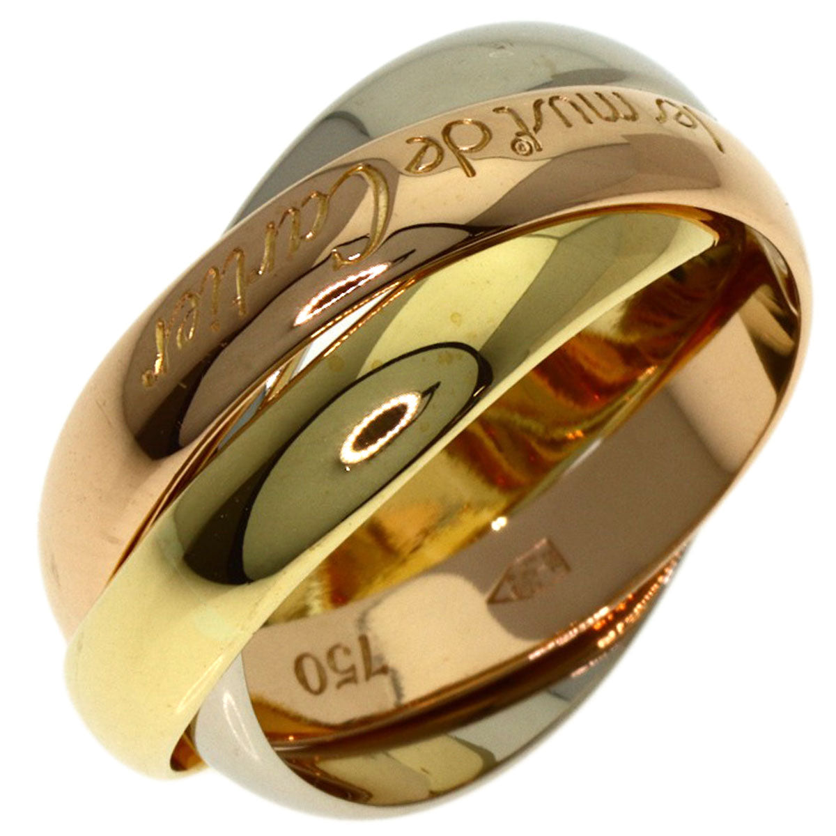 CARTIER Trinity #48 Ring K18 Yellow Gold K18 White GoldLadies [Used]