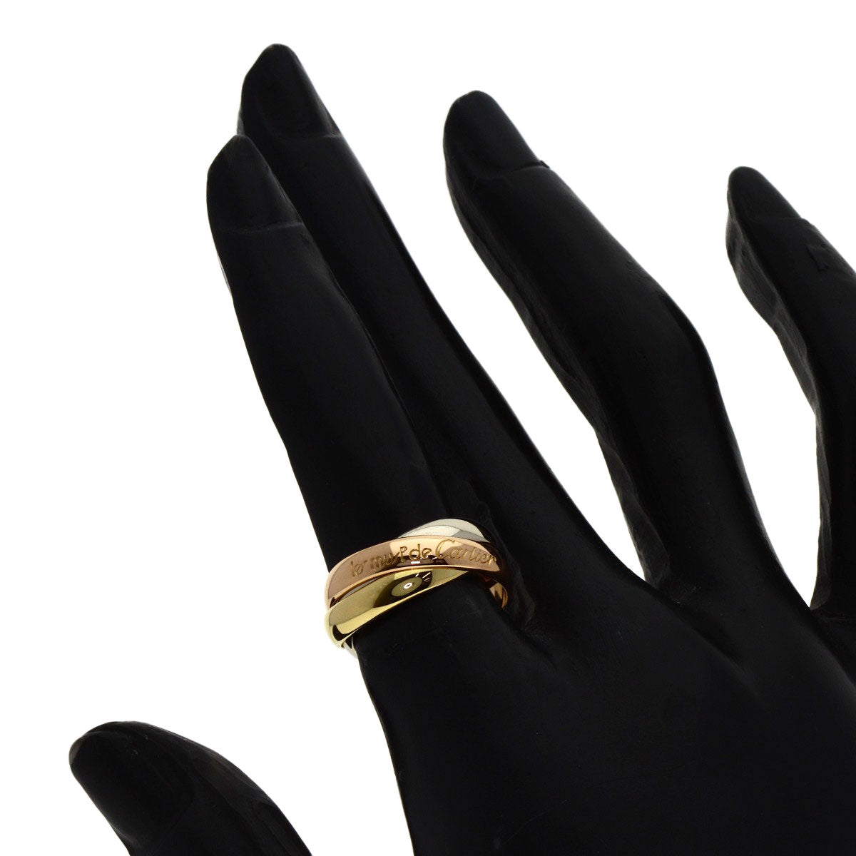 CARTIER Trinity #48 Ring K18 Yellow Gold K18 White GoldLadies [Used]