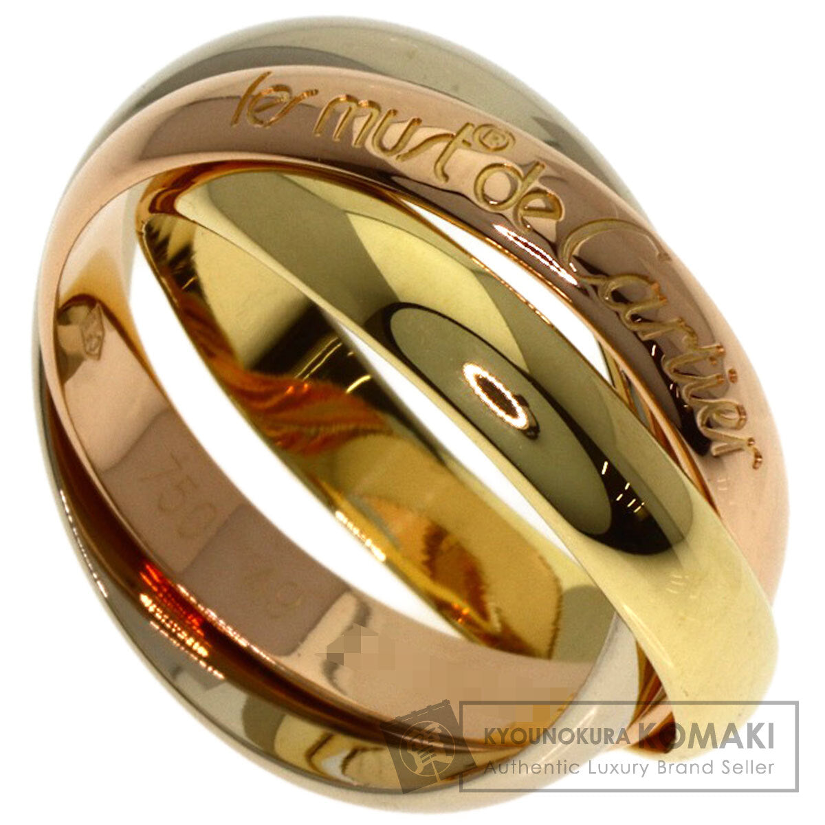 CARTIER Trinity #49 Ring K18 Yellow Gold K18 White GoldLadies [Used]