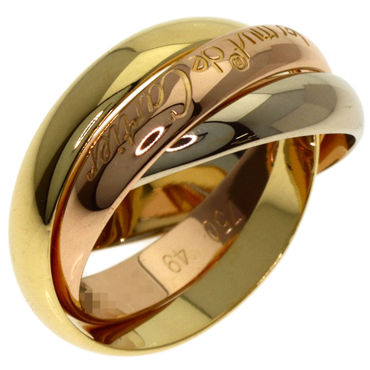 CARTIER Trinity #49 Ring K18 Yellow Gold K18 White GoldLadies [Used]
