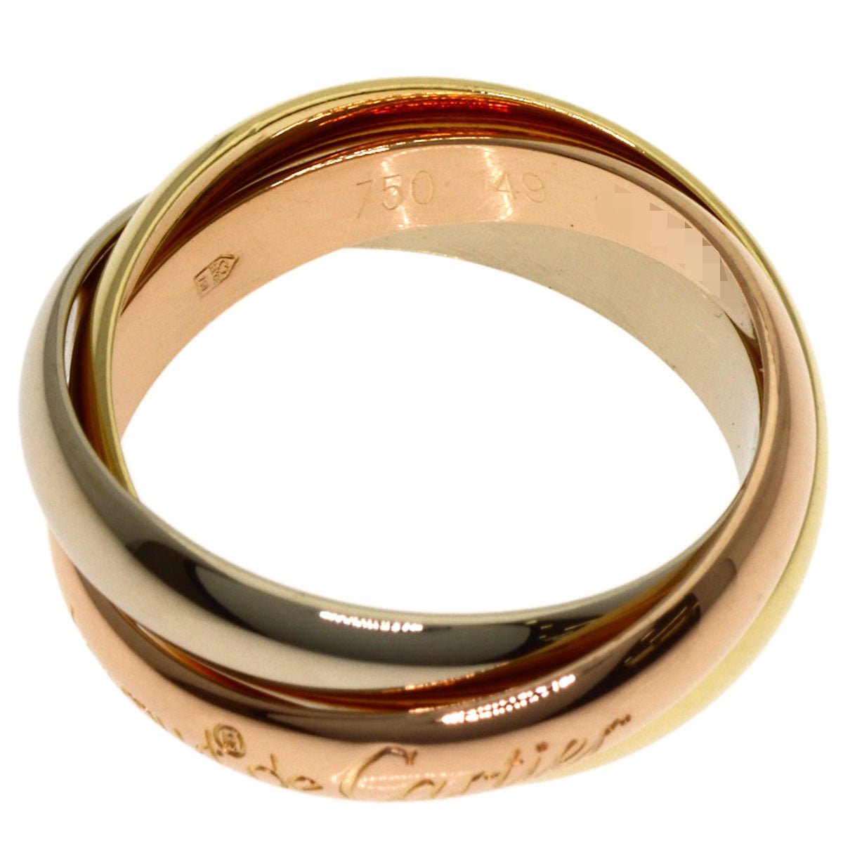 CARTIER Trinity #49 Ring K18 Yellow Gold K18 White GoldLadies [Used]