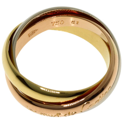 CARTIER Trinity #51 Ring K18 Yellow Gold K18 White GoldLadies [Used]