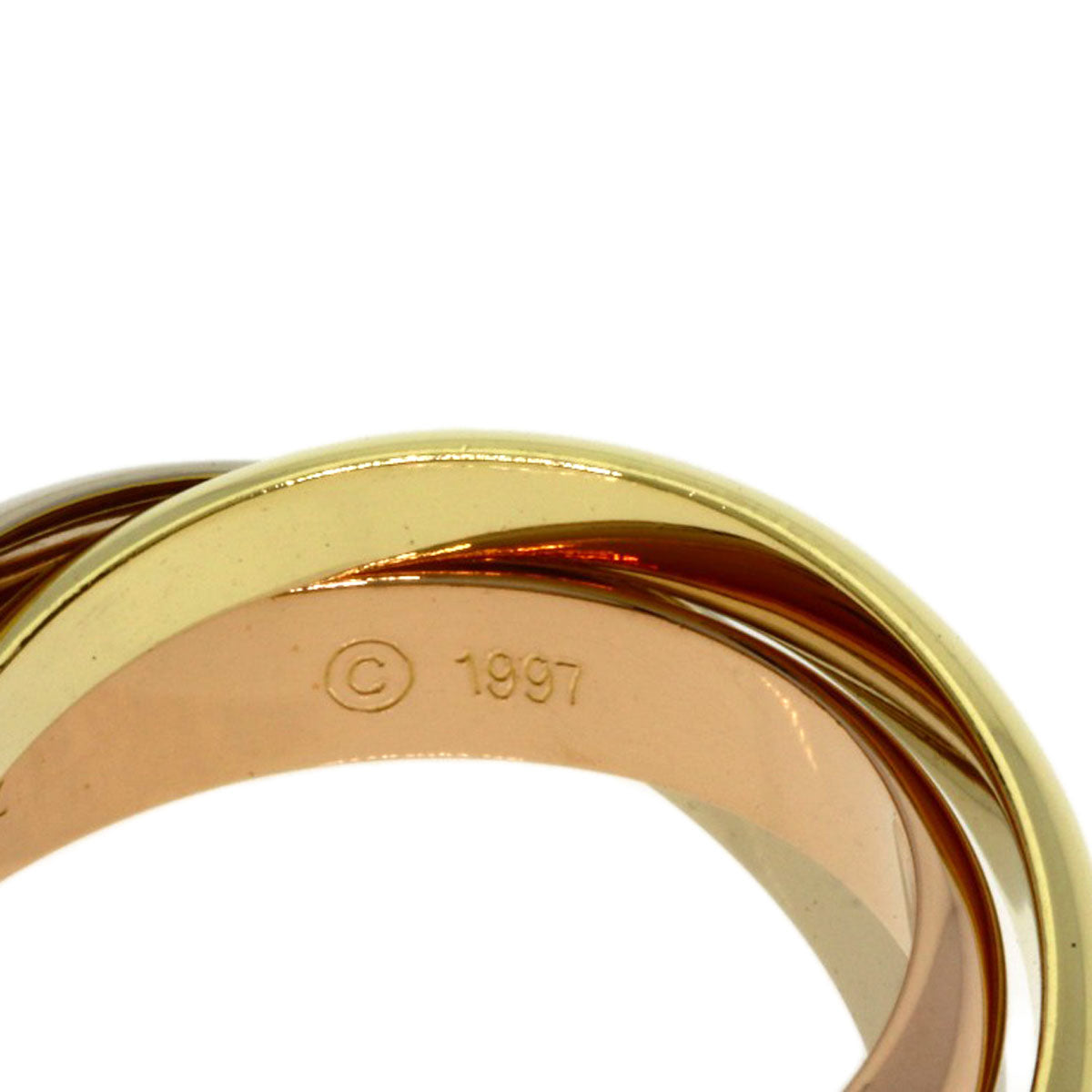 CARTIER Trinity #52 Ring K18 Yellow Gold K18 White GoldLadies [Used]