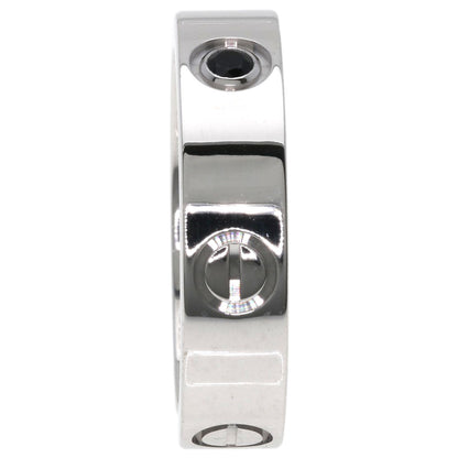CARTIER Love ring black sapphire #59 Ring K18 White Gold Ladies [Used]
