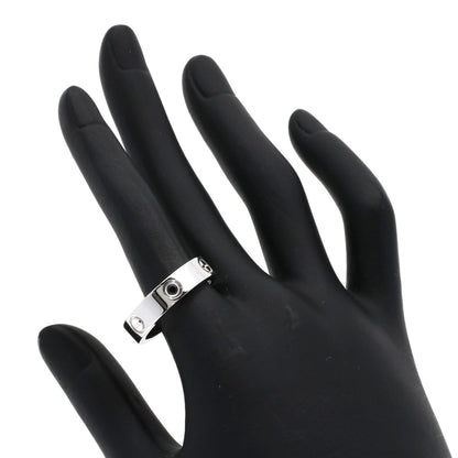 CARTIER Love ring black sapphire #59 Ring K18 White Gold Ladies [Used]