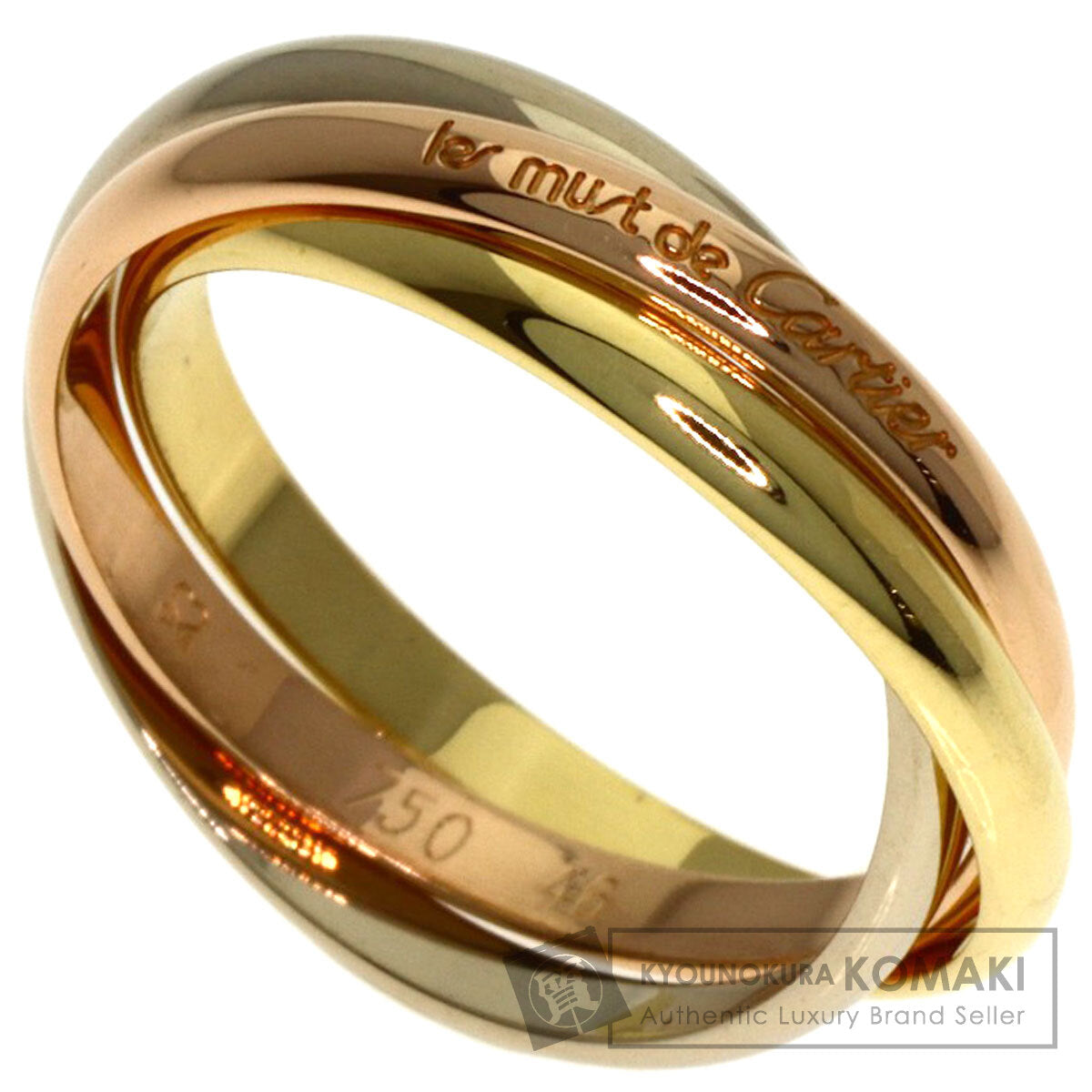 CARTIER Trinity XS #46 Ring K18 Yellow Gold K18 White GoldLadies [Used]