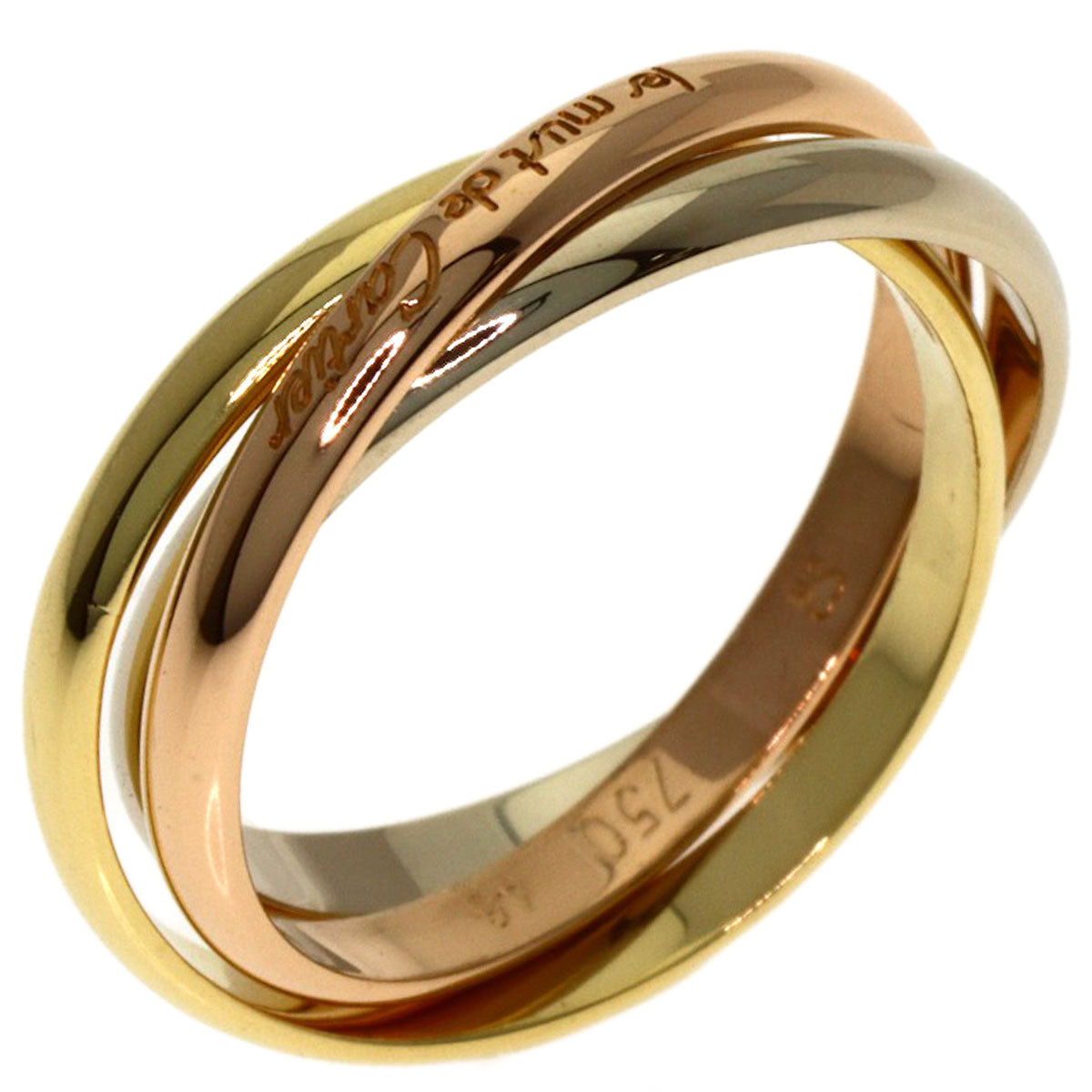 CARTIER Trinity XS #46 Ring K18 Yellow Gold K18 White GoldLadies [Used]
