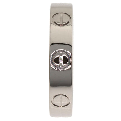 CARTIER mini love ring #48 Ring K18 White Gold Ladies [Used]
