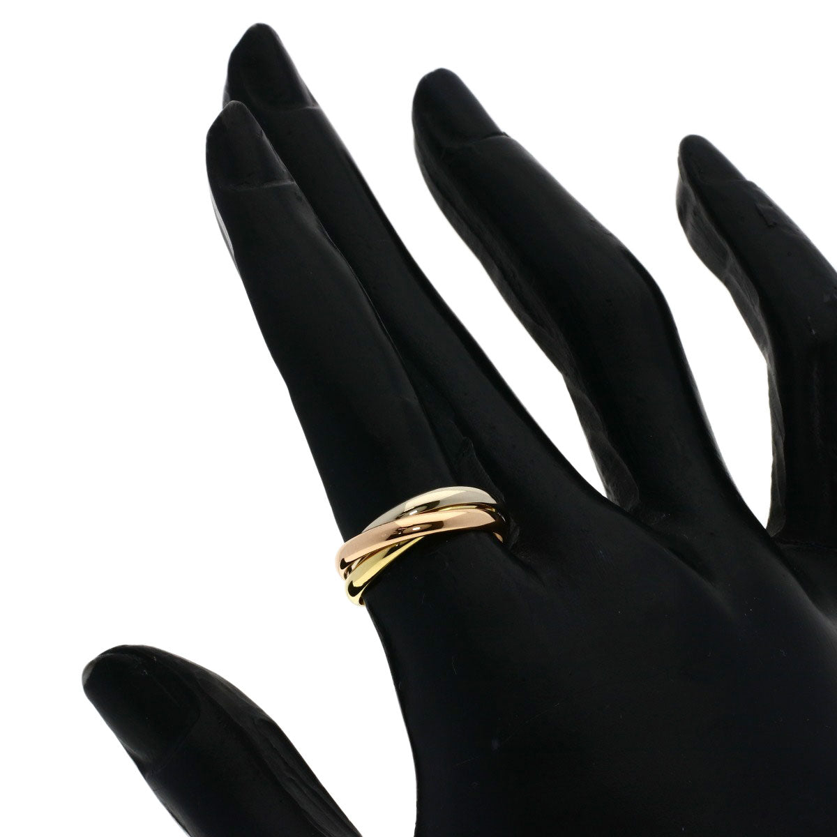 CARTIER Trinity SM #50 Ring K18 Yellow Gold K18 White GoldLadies [Used]