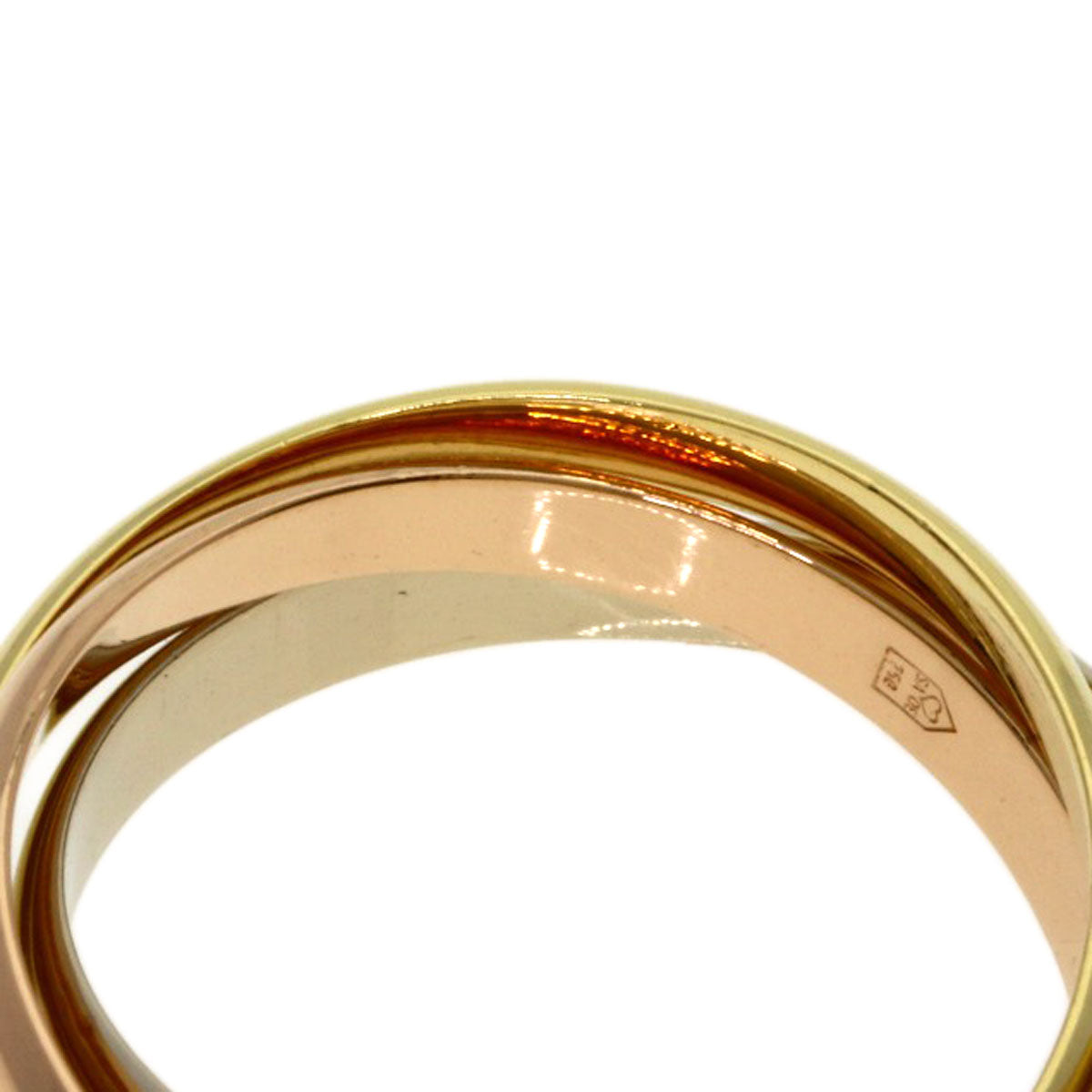 CARTIER Trinity SM #50 Ring K18 Yellow Gold K18 White GoldLadies [Used]