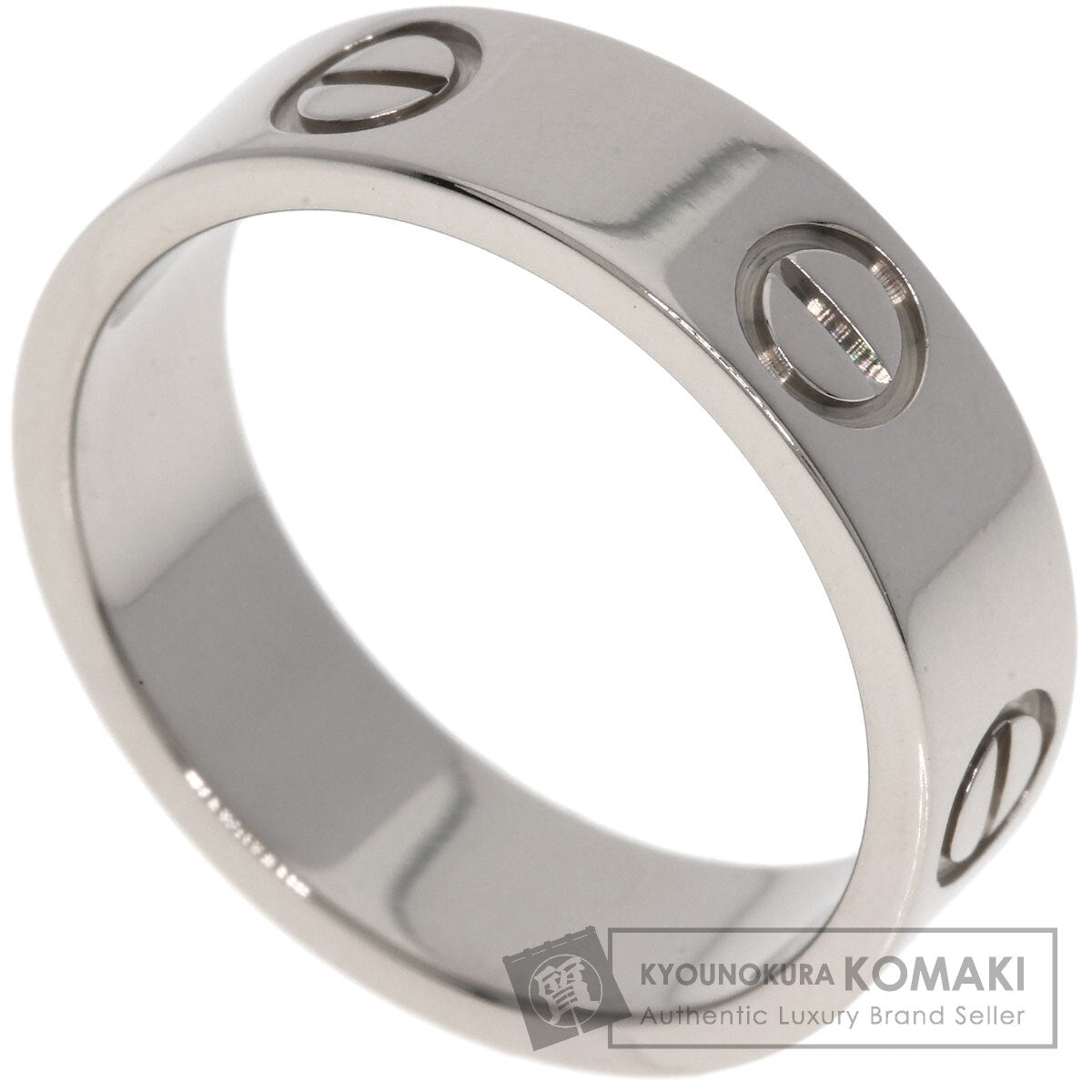 CARTIER love ring #53 Ring K18 White Gold Ladies [Used]