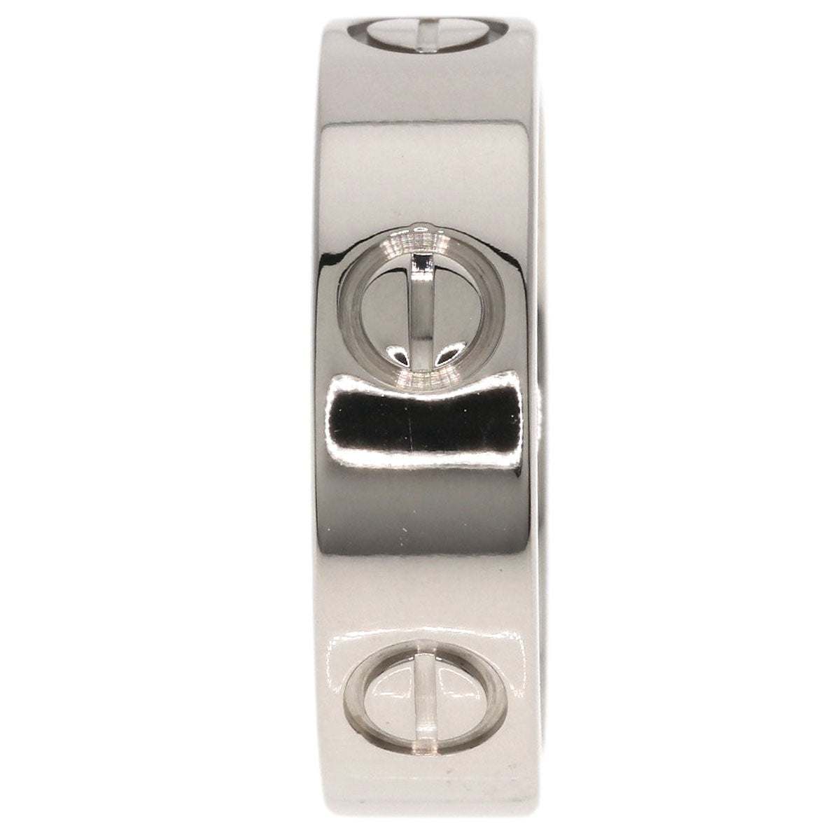CARTIER love ring #53 Ring K18 White Gold Ladies [Used]