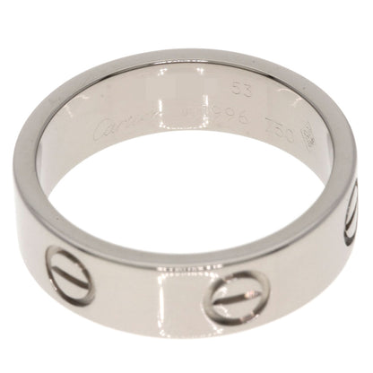 CARTIER love ring #53 Ring K18 White Gold Ladies [Used]
