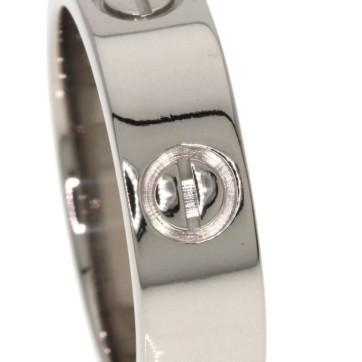 CARTIER love ring #53 Ring K18 White Gold Ladies [Used]