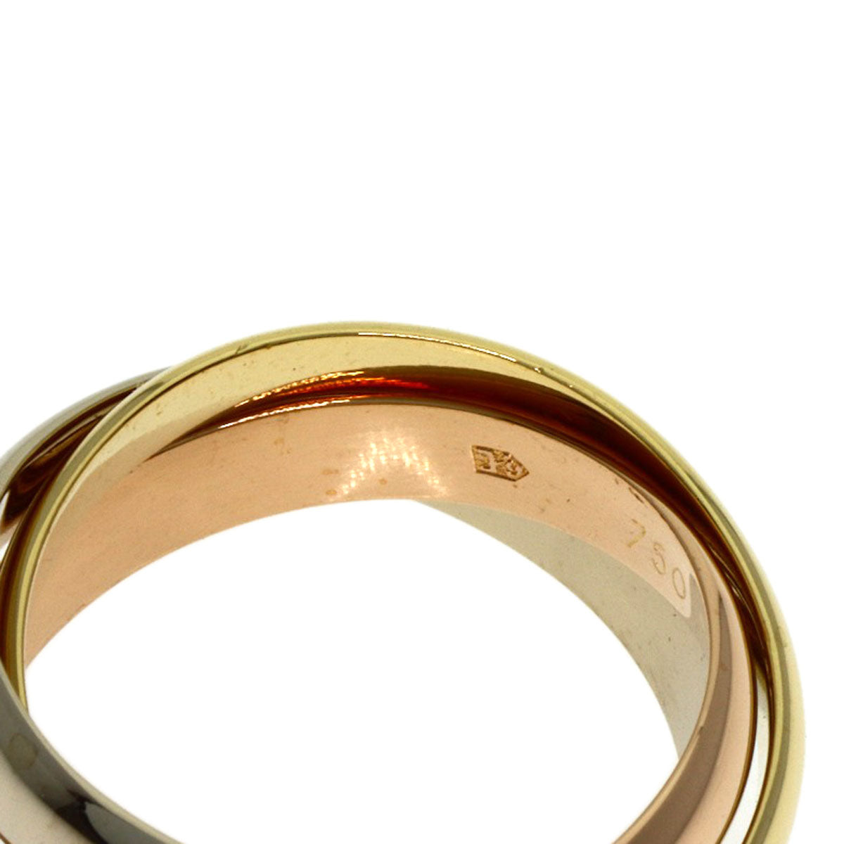 CARTIER Trinity #50 Ring K18 Yellow Gold K18 White GoldLadies [Used]