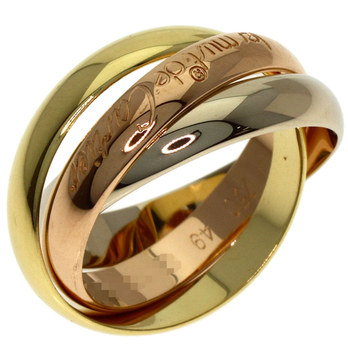 CARTIER Trinity #49 Ring K18 Yellow Gold K18 White GoldLadies [Used]
