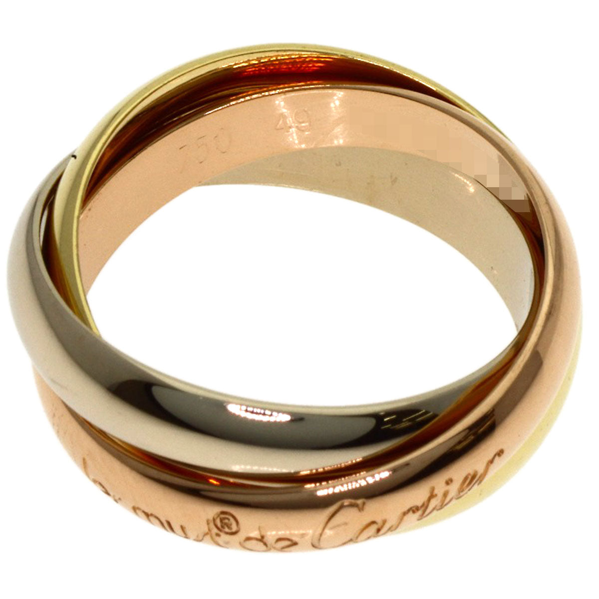 CARTIER Trinity #49 Ring K18 Yellow Gold K18 White GoldLadies [Used]