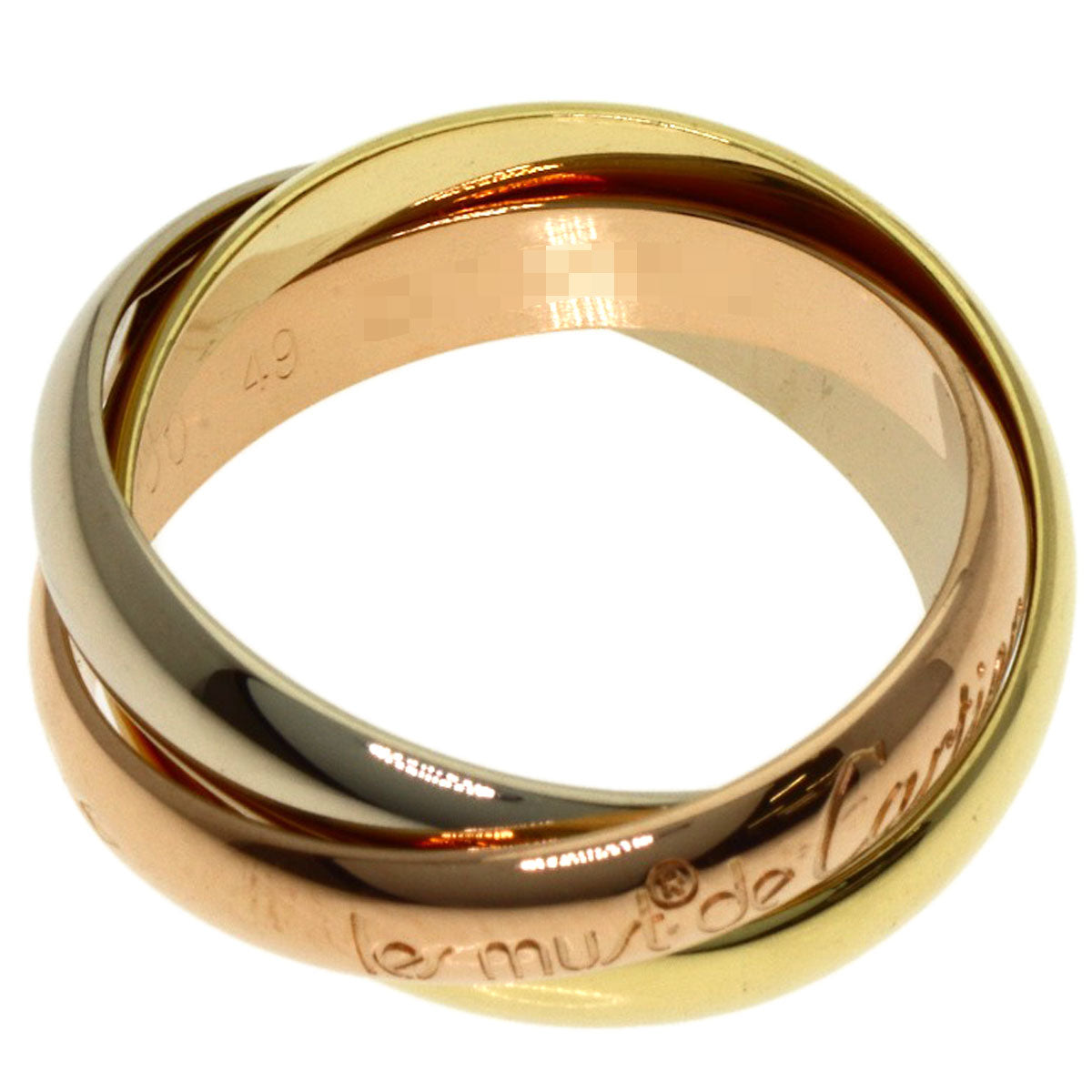 CARTIER Trinity #49 Ring K18 Yellow Gold K18 White GoldLadies [Used]