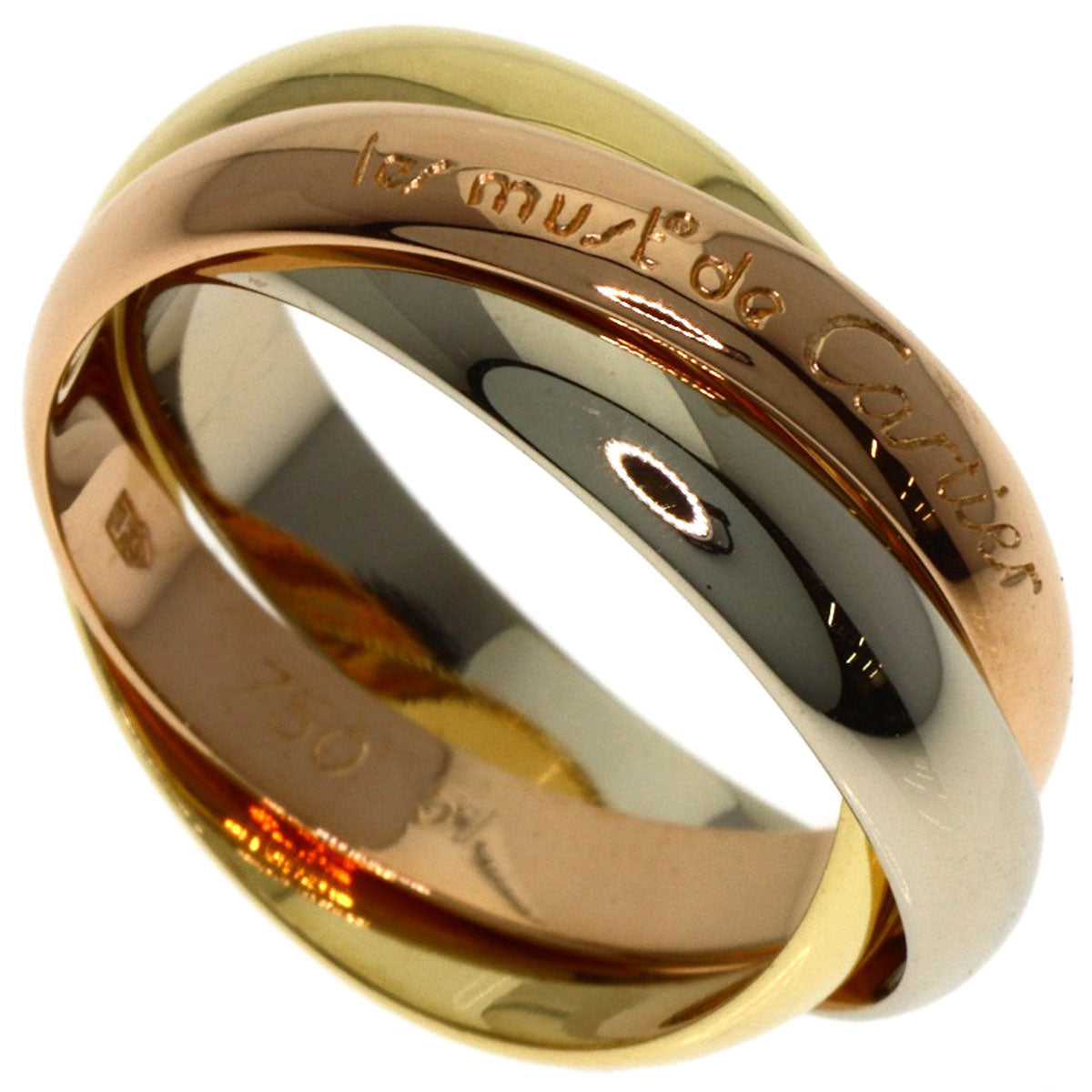 CARTIER Trinity #51 Ring K18 Yellow Gold K18 White GoldLadies [Used]