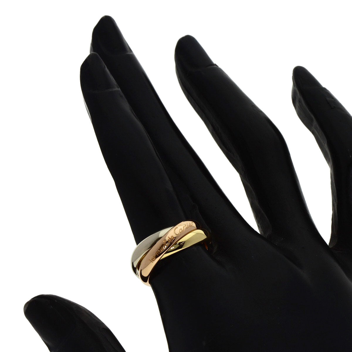 CARTIER Trinity #51 Ring K18 Yellow Gold K18 White GoldLadies [Used]
