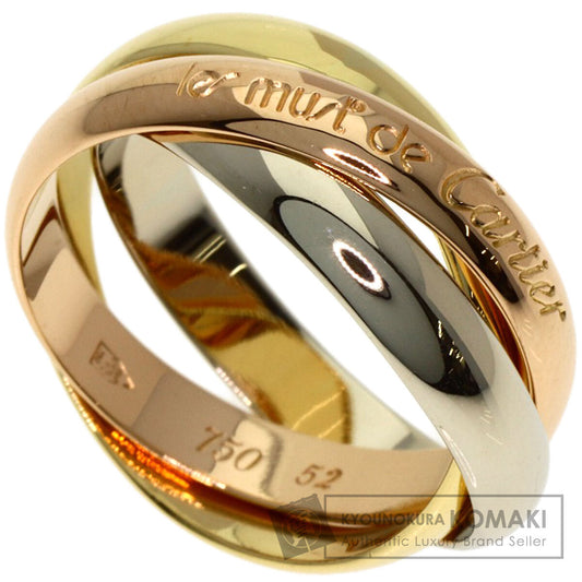 カルティエ トリニティ #52 リング・指輪 K18イエローゴールド/K18WG/K18PG レディース 【中古】【CARTIER】