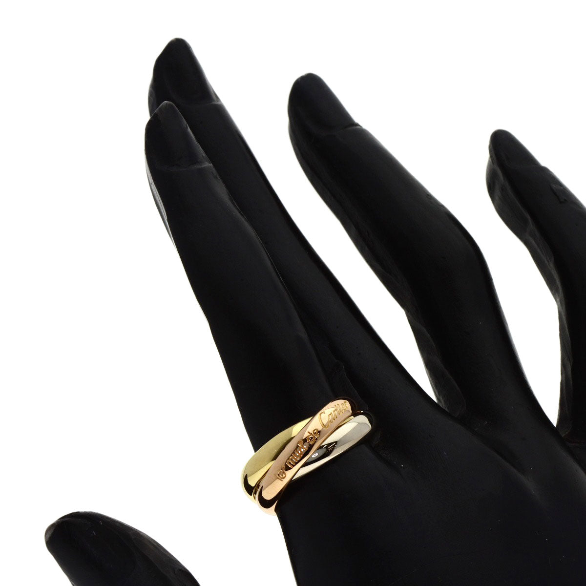 カルティエ トリニティ #52 リング・指輪 K18イエローゴールド/K18WG/K18PG レディース 【中古】【CARTIER】