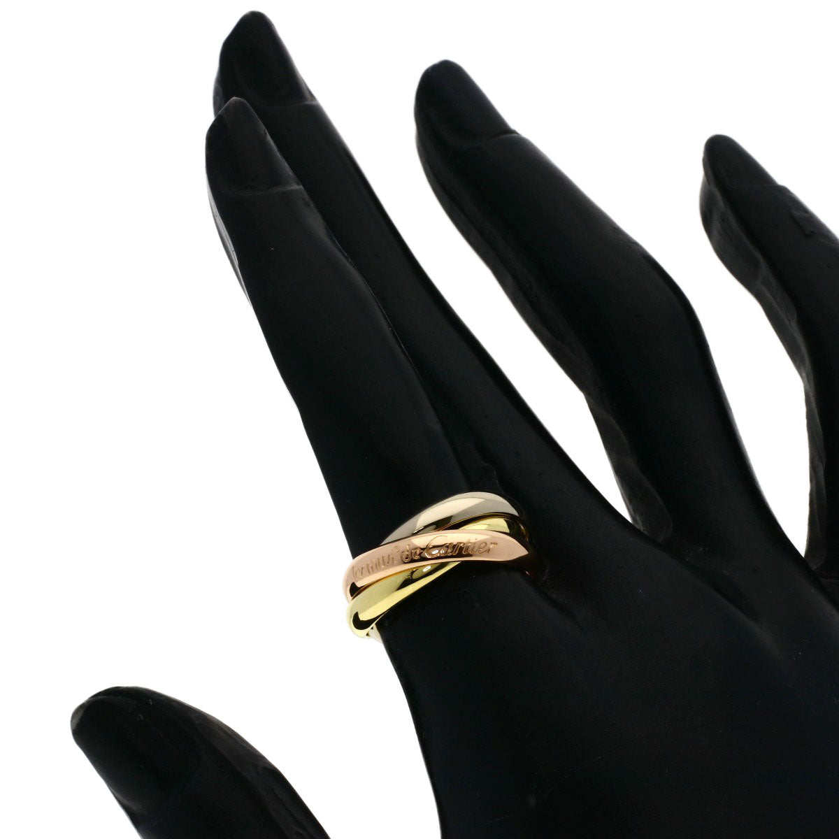CARTIER Trinity Ring K18 Yellow Gold K18 White GoldLadies [Used]