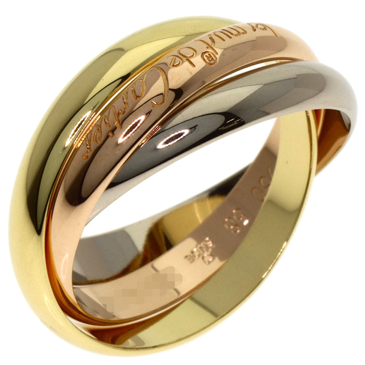 CARTIER Trinity #58 Ring K18 Yellow Gold K18 White GoldLadies [Used]