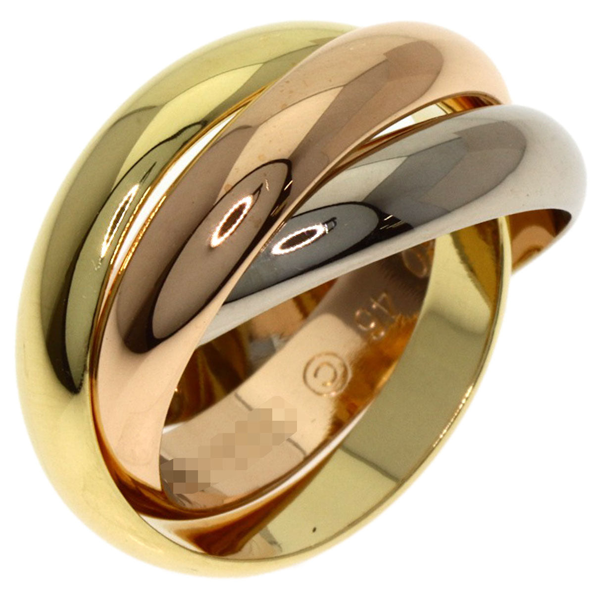 CARTIER Trinity MM #46 Ring K18 Yellow Gold K18 White GoldLadies [Used]