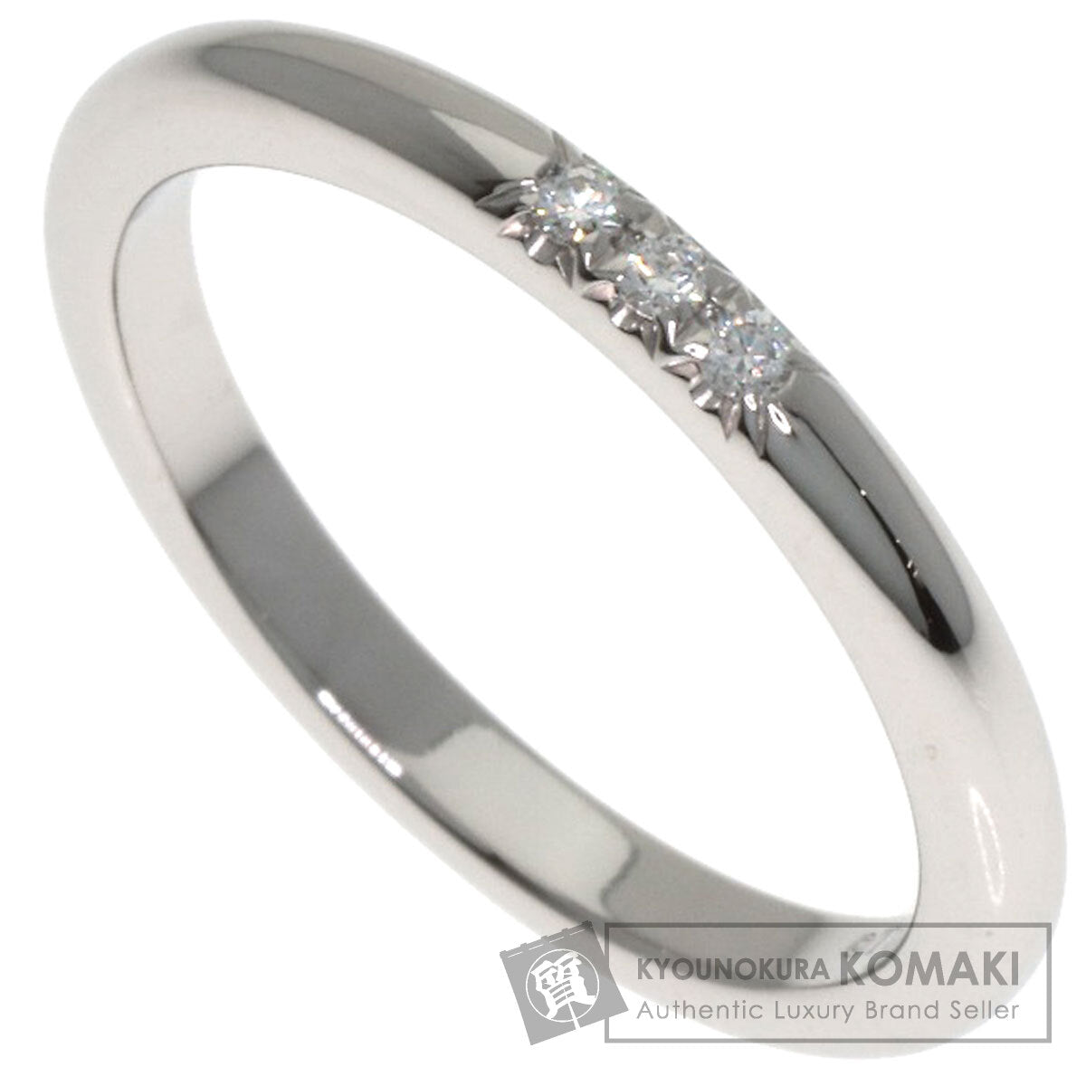 TIFFANY&Co. Wedding 3P Diamond Ring Platinum PT950 Ladies [Used]