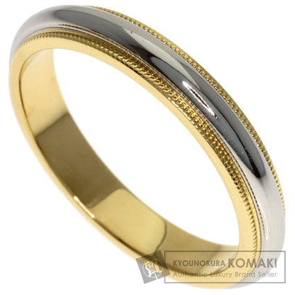 TIFFANY&Co. Milgrain Ring K18 Yellow Gold PT950Ladies [Used]
