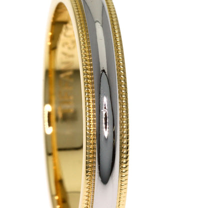 TIFFANY&Co. Milgrain Ring K18 Yellow Gold PT950Ladies [Used]